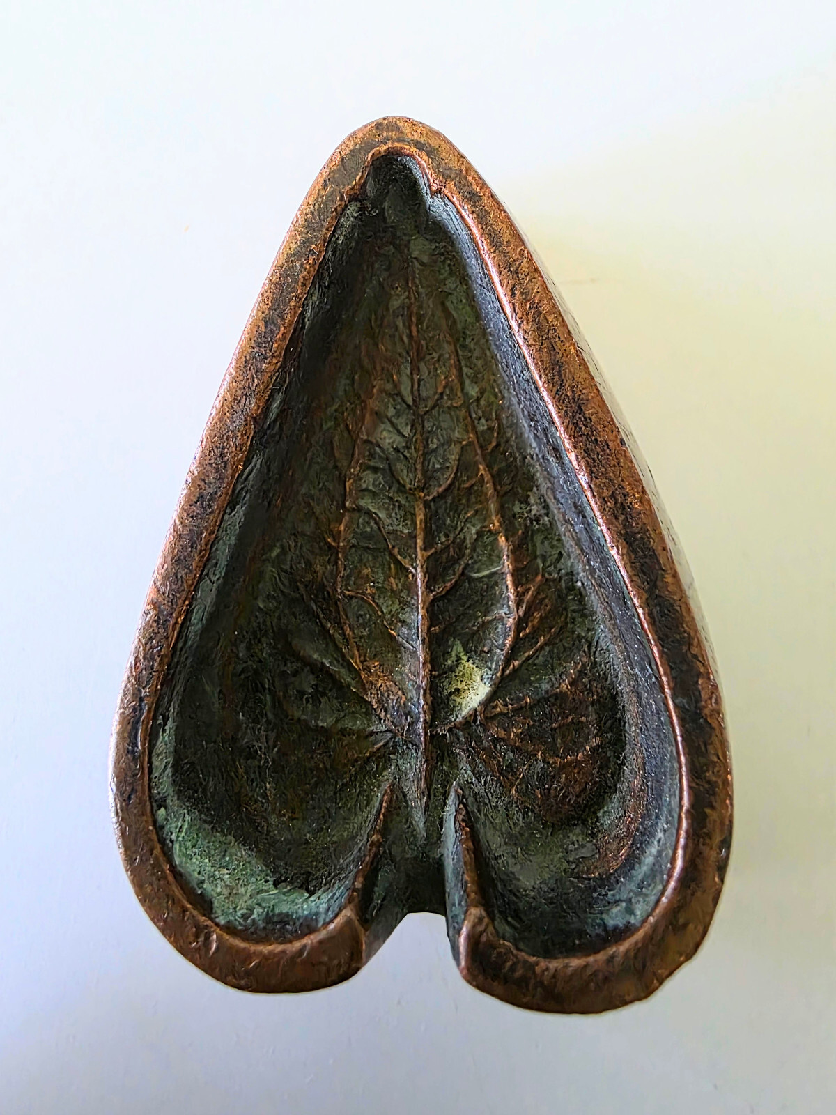 Antique 19th Century Bronze Millinery Leaf Press Mold