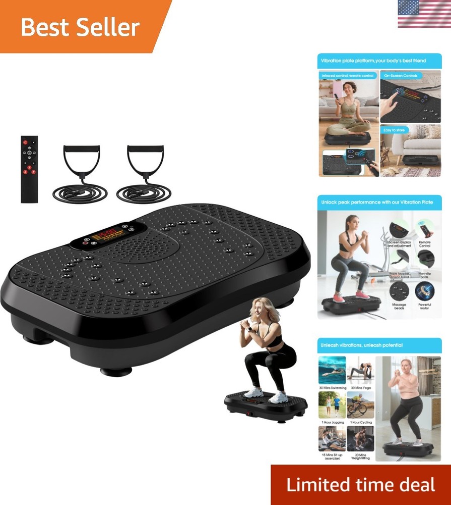 Ultimate Vibration Plate Exercise Machine - 450 lbs Capacity for Weight Loss