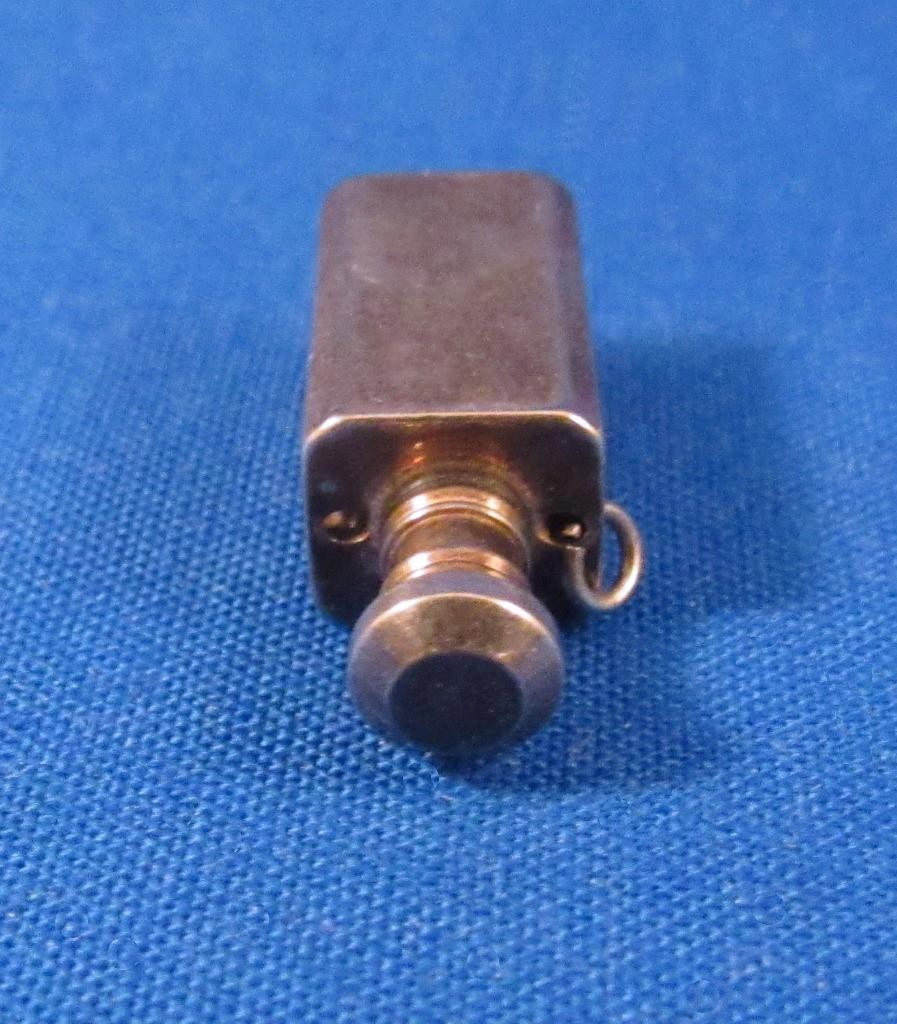 Vintage Small Classic .925 STERLING SILVER Chatelaine Perfume Scent Bottle