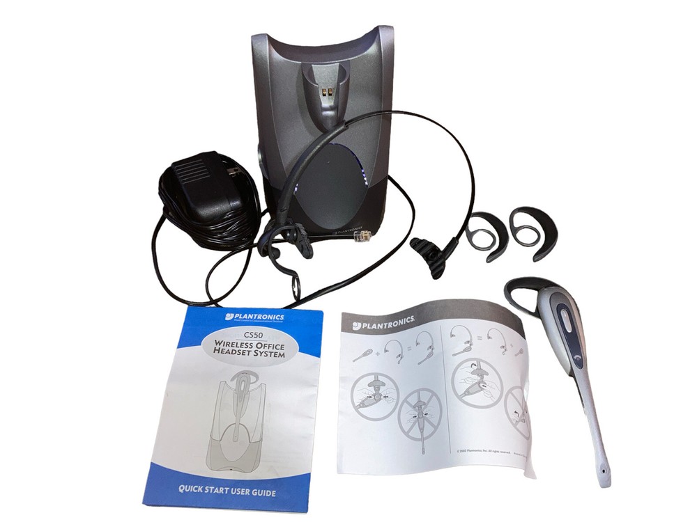 PLANTRONICS Crystal Clear Conversation CS50 900 Mhz Wireless Office Headset