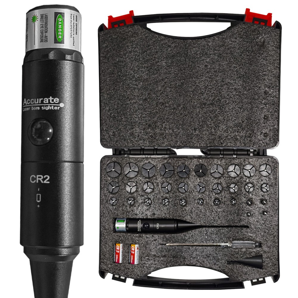 Professional Laser Bore Sight Kit Multiple Caliber Upgraded Green Bore Sighter