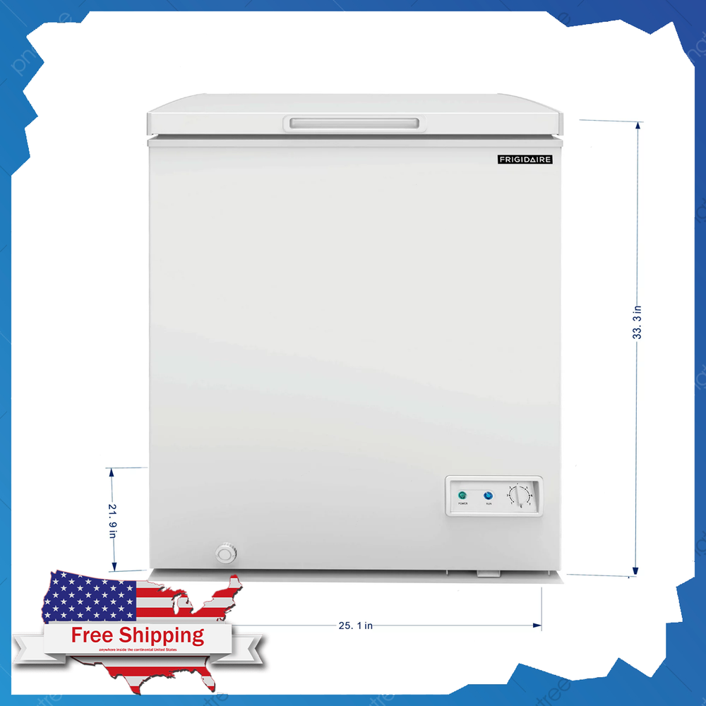 Frigidaire EFRF5003 5.0 Cu ft Chest Freezer - White
