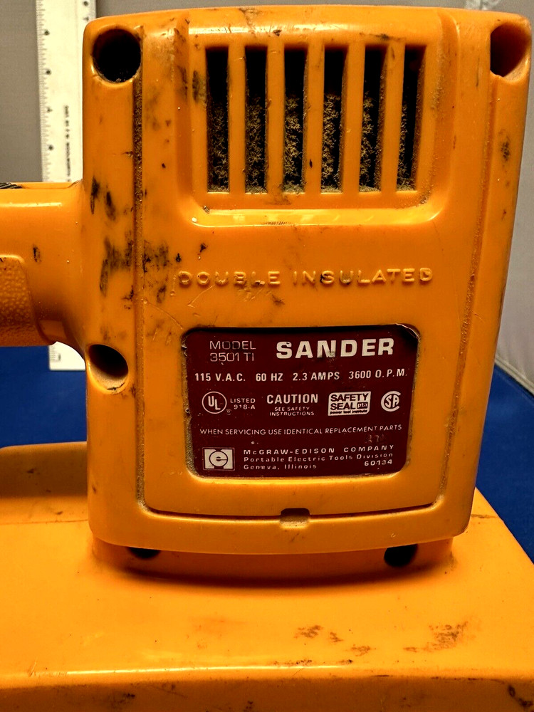 Vintage McGraw Edison Sander Model 3501TI
