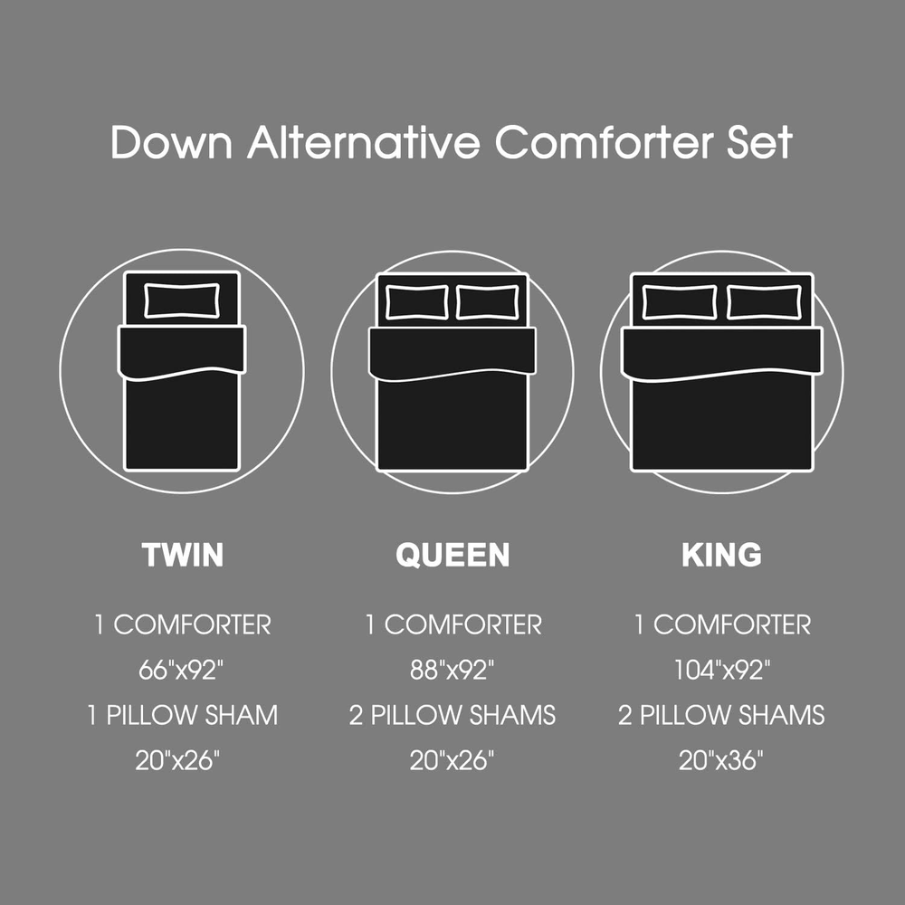 Basic Beyond Queen Comforter Set - Red and Black Queen, Black/Red