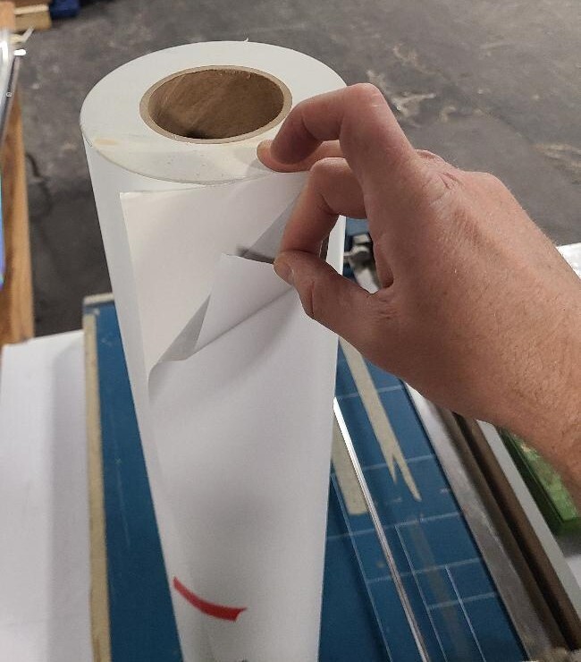 3.4 mil Paint Spray Mask Stencil Vehicle Auto Vinyl Self-Adhesive Yellow & White