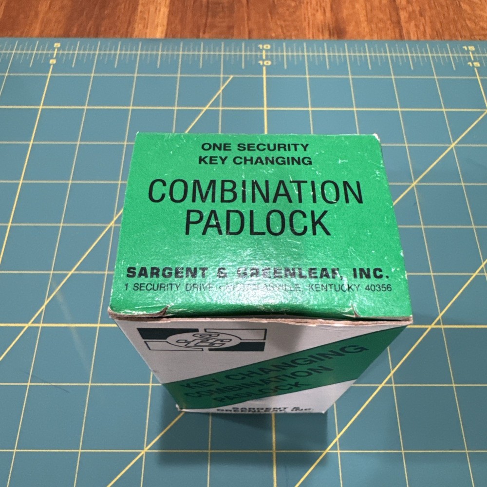 Sargent & Greenleaf Key High Security Key Changing Combination Padlock 8077