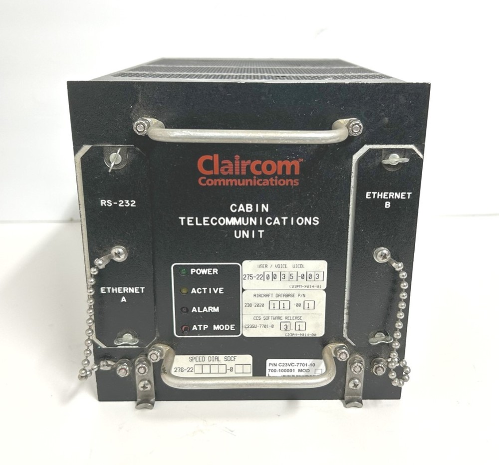 Claircom Aircraft Telecommunications Unit C23VC7701-10