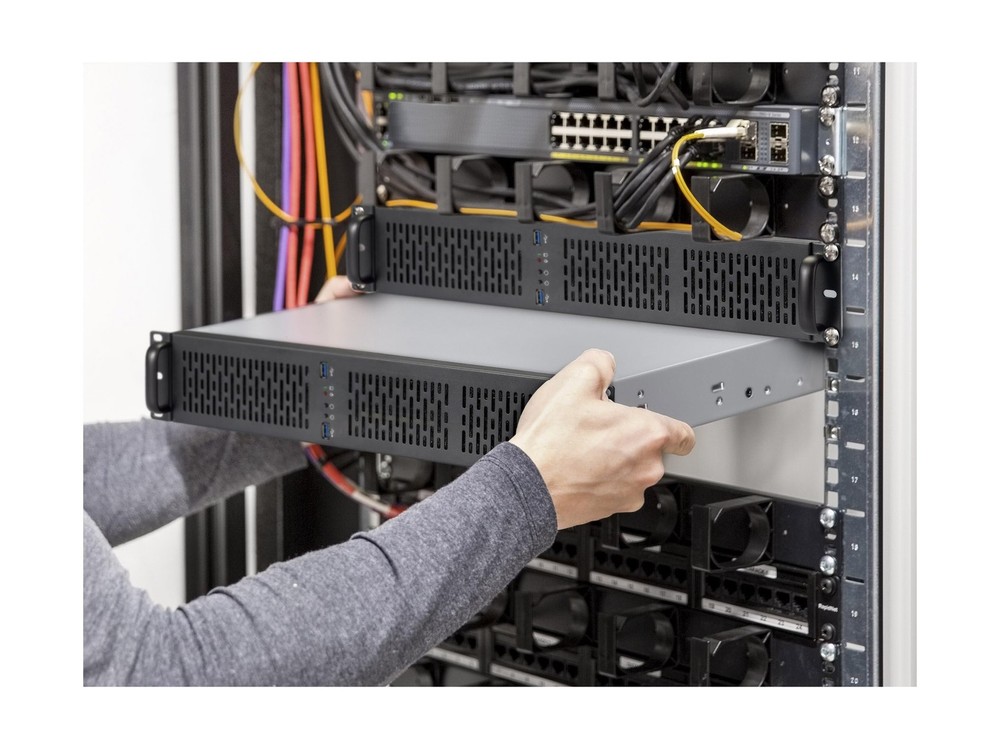 Rosewill 2U Server Chassis Rackmount Case | 4 3.5" HDD Bays | Micro-ATX Compa...