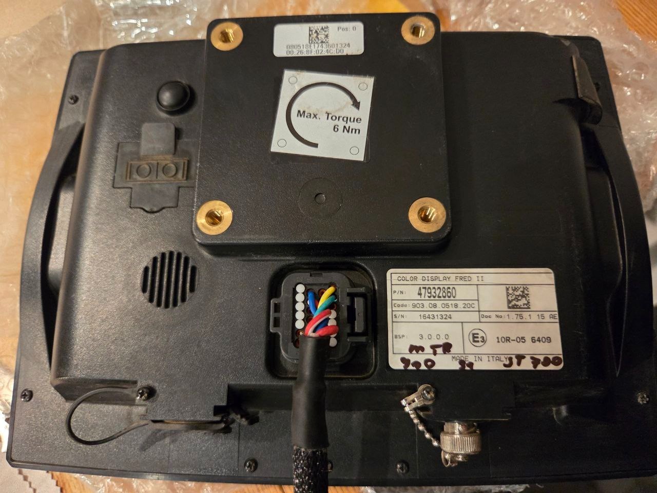 Display Pro700 Intelli Veiw IV Fred2 Pn 47932860 CNH Case & New Holland