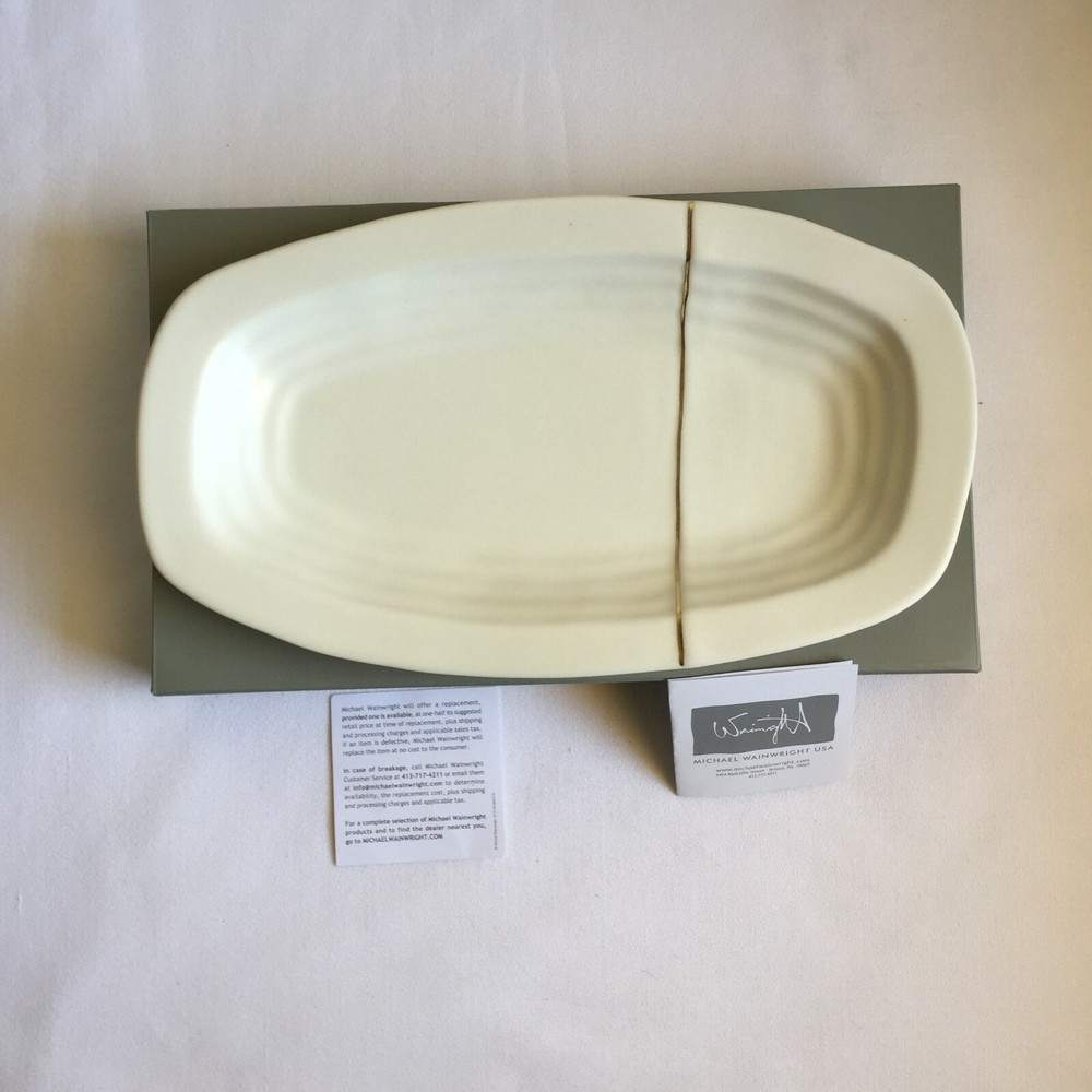 Michael Wainwright Mezza Hors D’oeurve Tray Stoneware Free Shipping