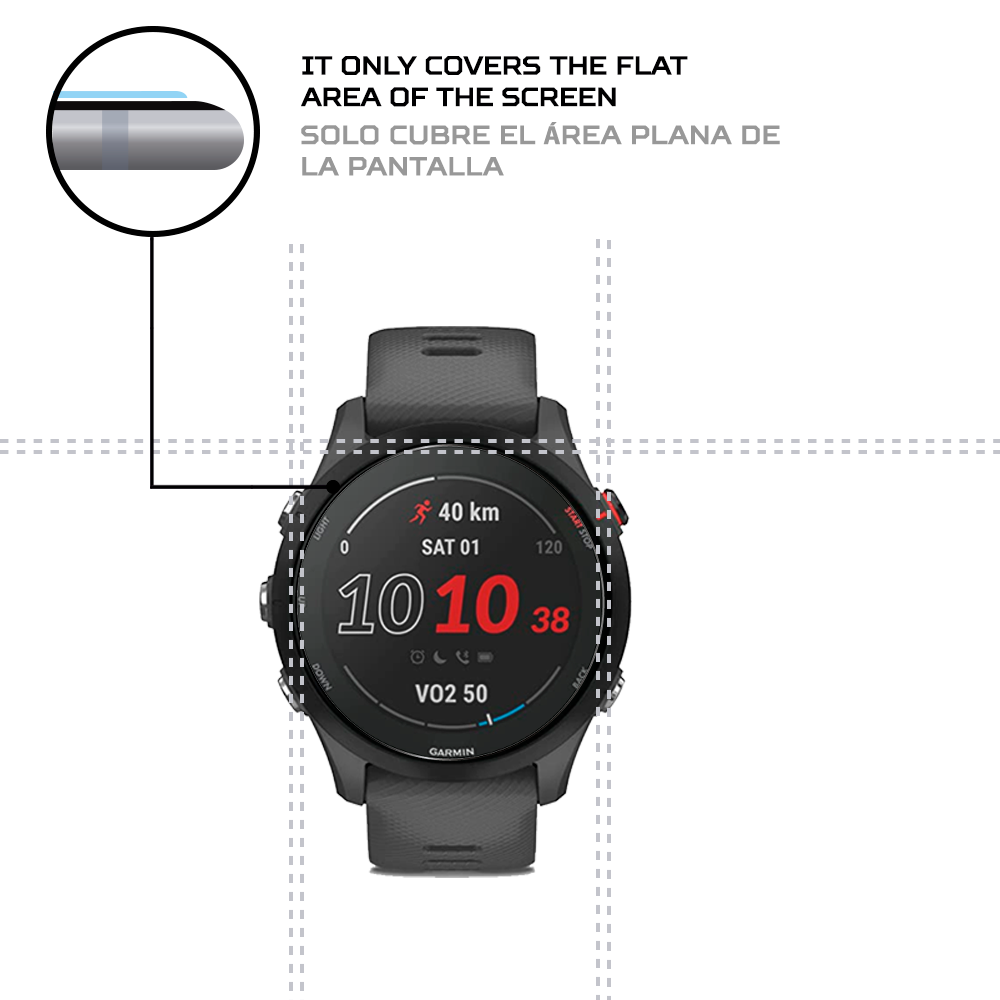ANTISHOCK Screen protector for Garmin Forerunner 255