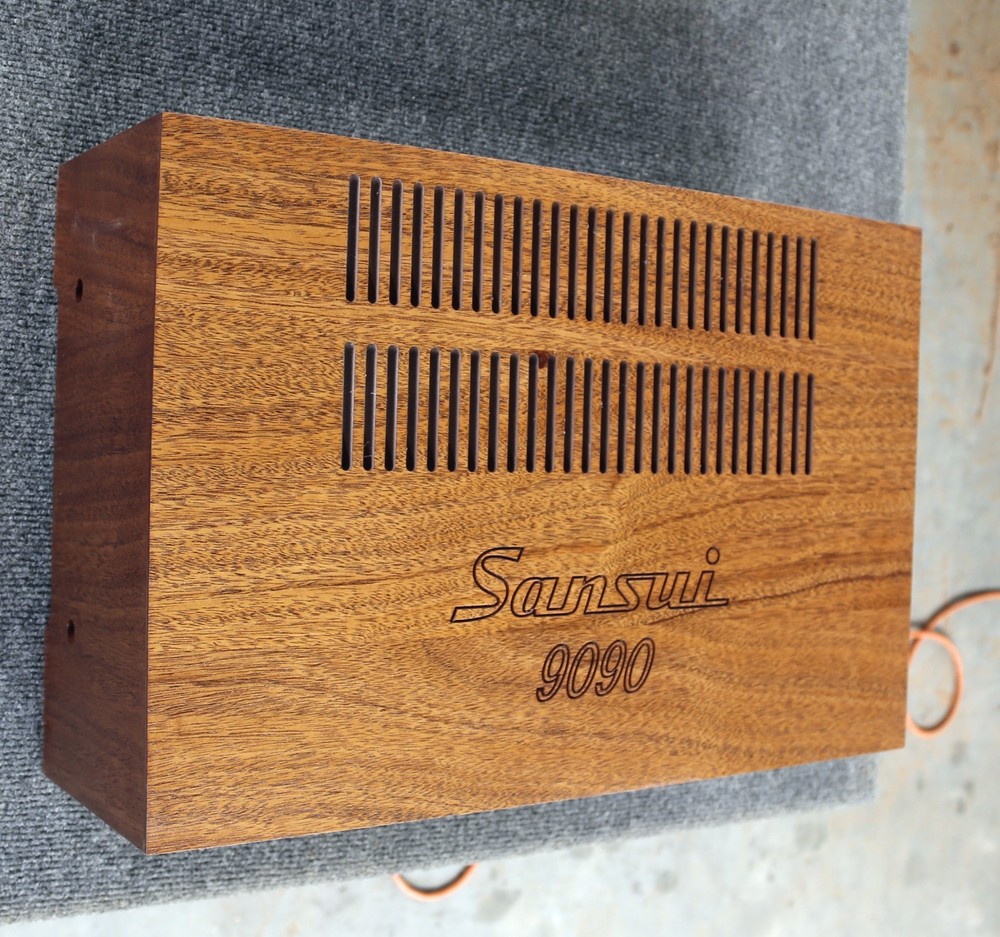 Sansui 8080/9090 Custom Made Cabinet Solid American Black Walnut