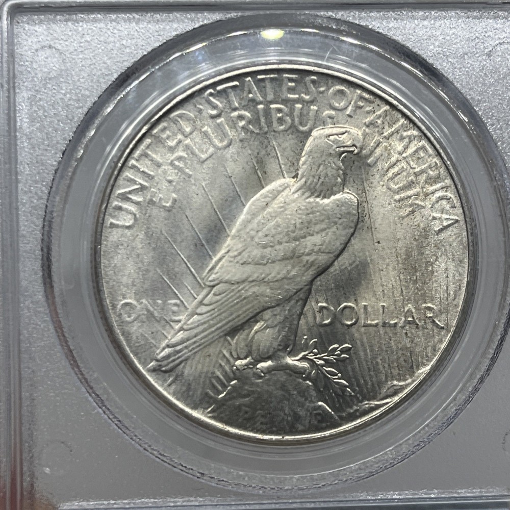 1934 PEACE SILVER DOLLAR $1 PCGS MS63
