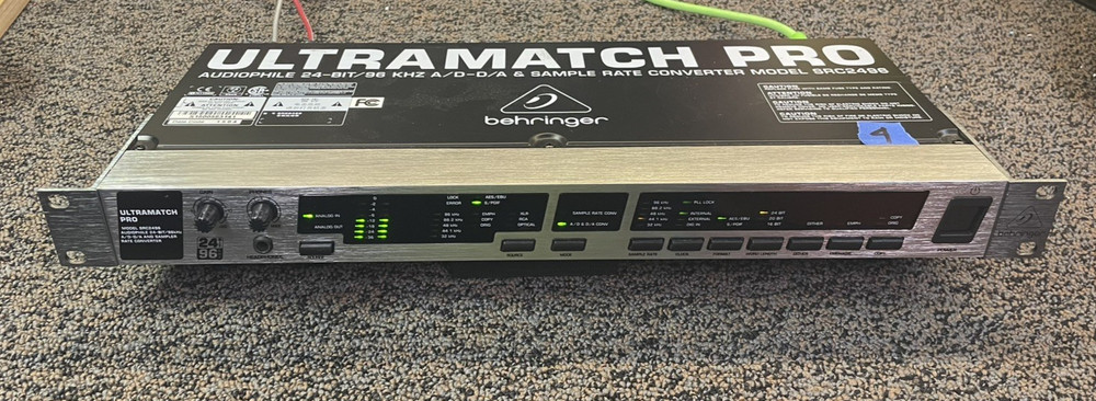 BEHRINGER UltraMatch PRO SRC2496 AD/DA & Sample Rate Converter - Great condition
