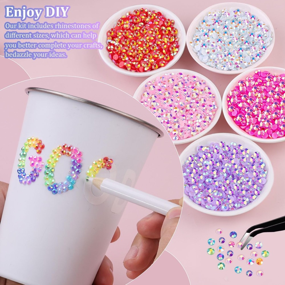 Bedazzler Kit with 24500 Flatback Rhinestones