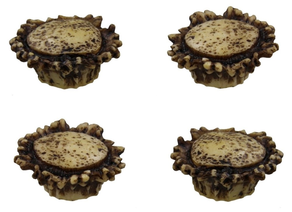 Old River Antler Drawer Cabinet Knobs 4 Pack with 2 Sizes of Screws