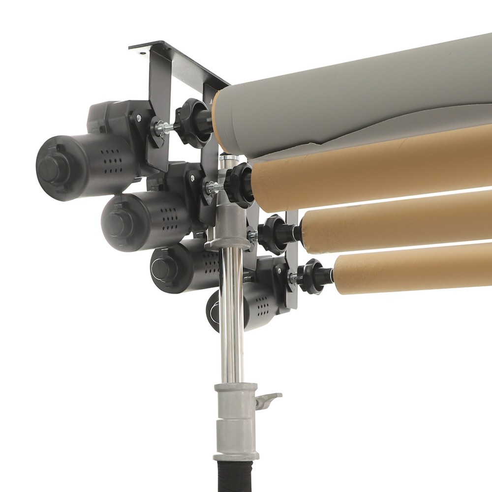 Photography Backdrop Support System Wall Mount Studio Background Stand 4 Roller