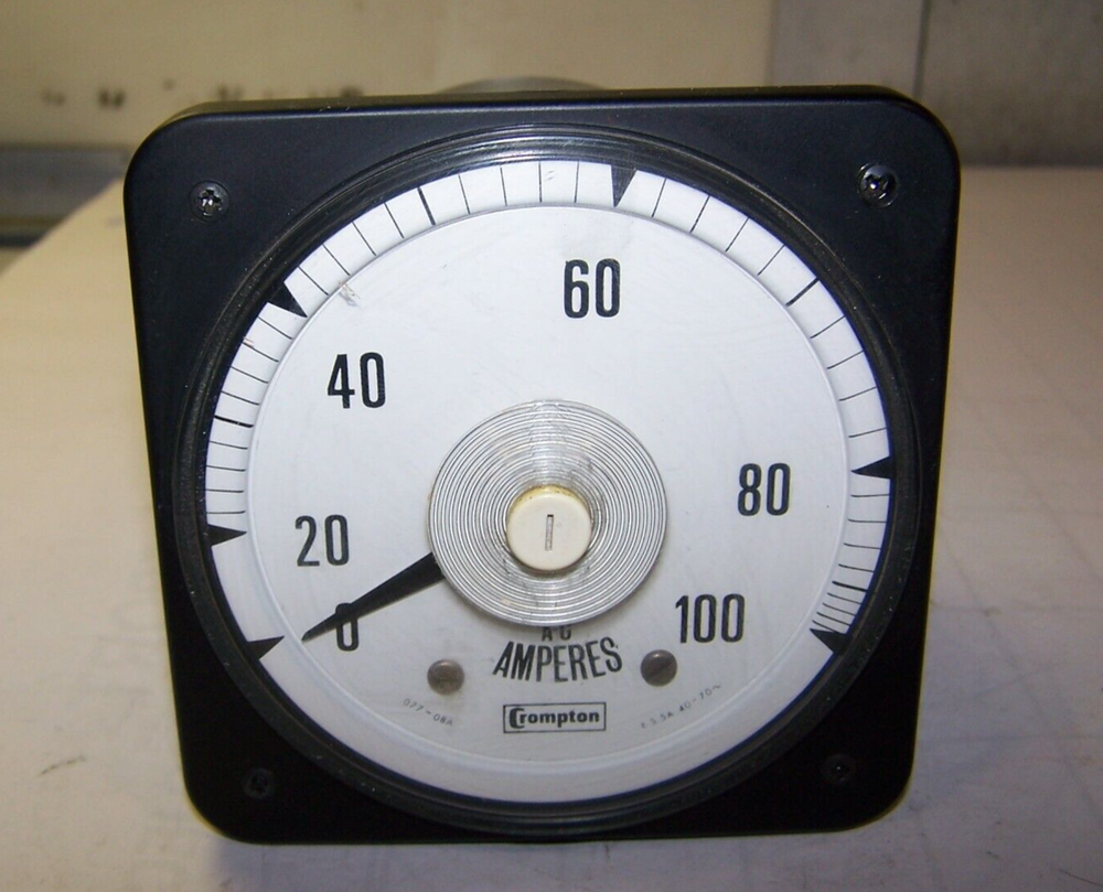 NEW CROMPTON PANEL METER 08AA LSPK TYPE 077