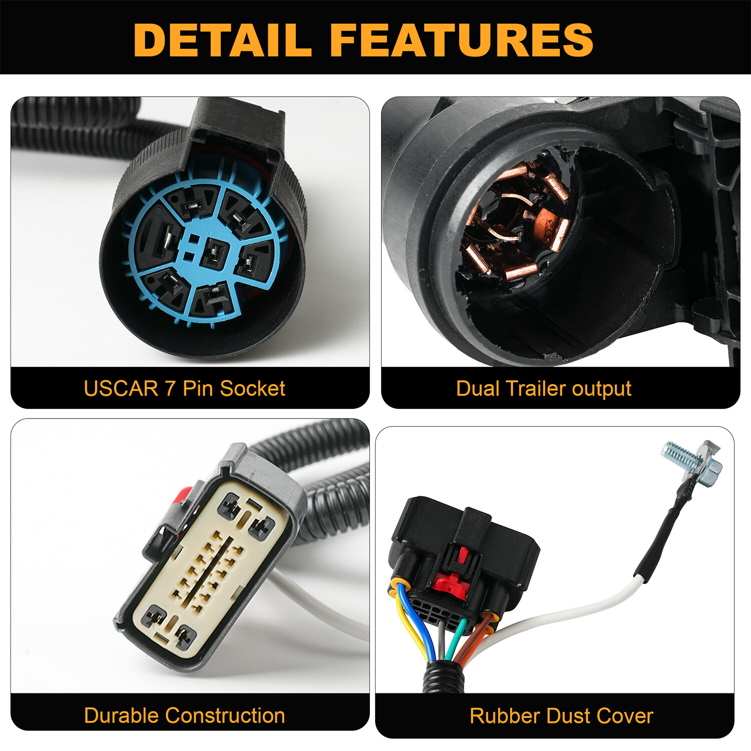 2009-14 For Ford F-150 Trailer Tow Hitch Bar Wire Connector Harness 9L3Z15A416A