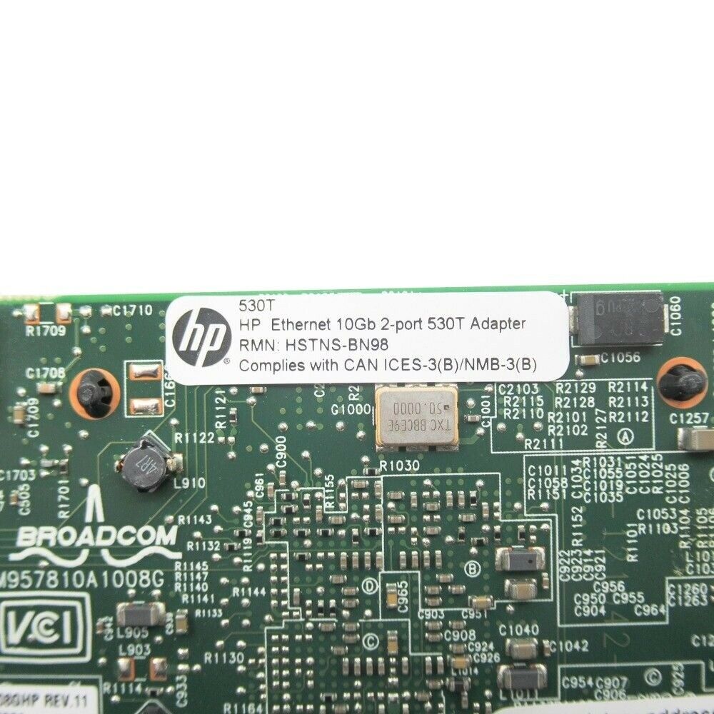 HP 530T Dual Port 10GbE High Profile Network Adapter Card 656594-001