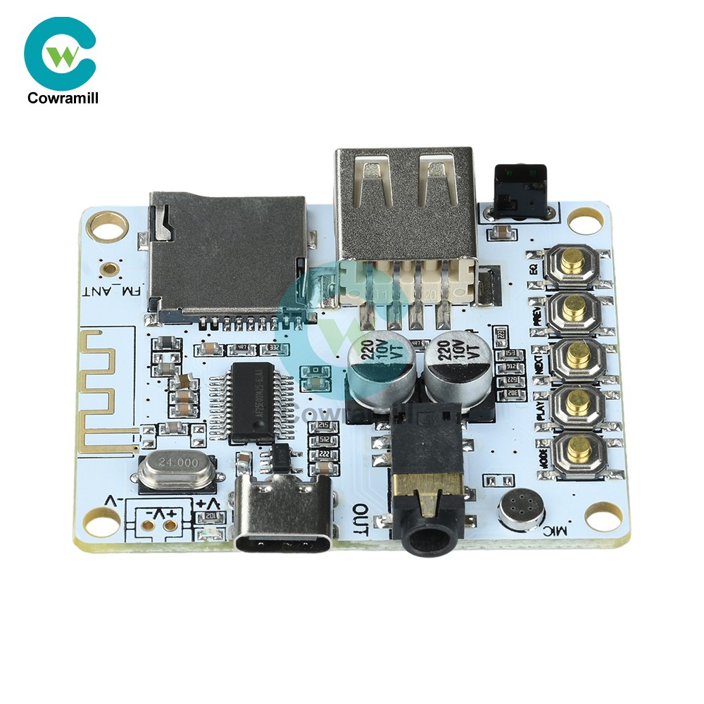 Bluetooth 5.4 Audio Receiver Board mp3 Lossless Decoder Decoding Module Type C
