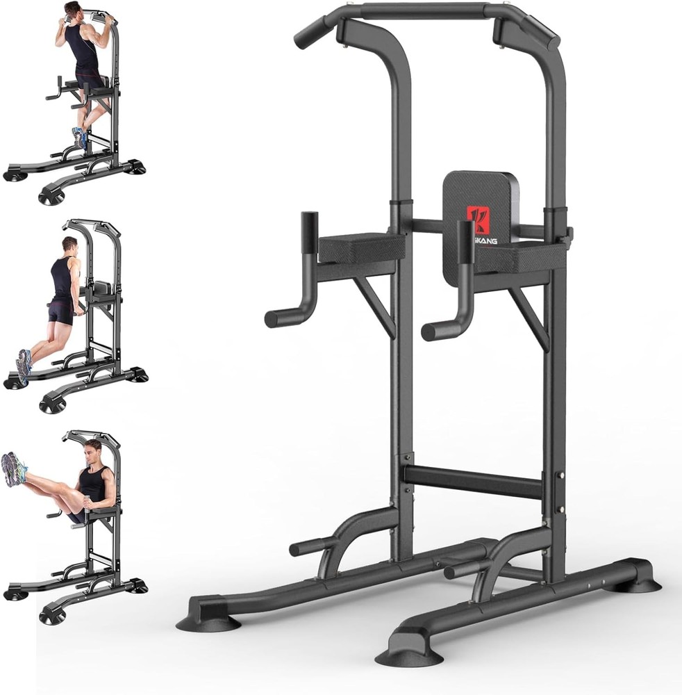 Power Tower Adjustable Height Pull Up & Dip Station Multi-Function Home Strength