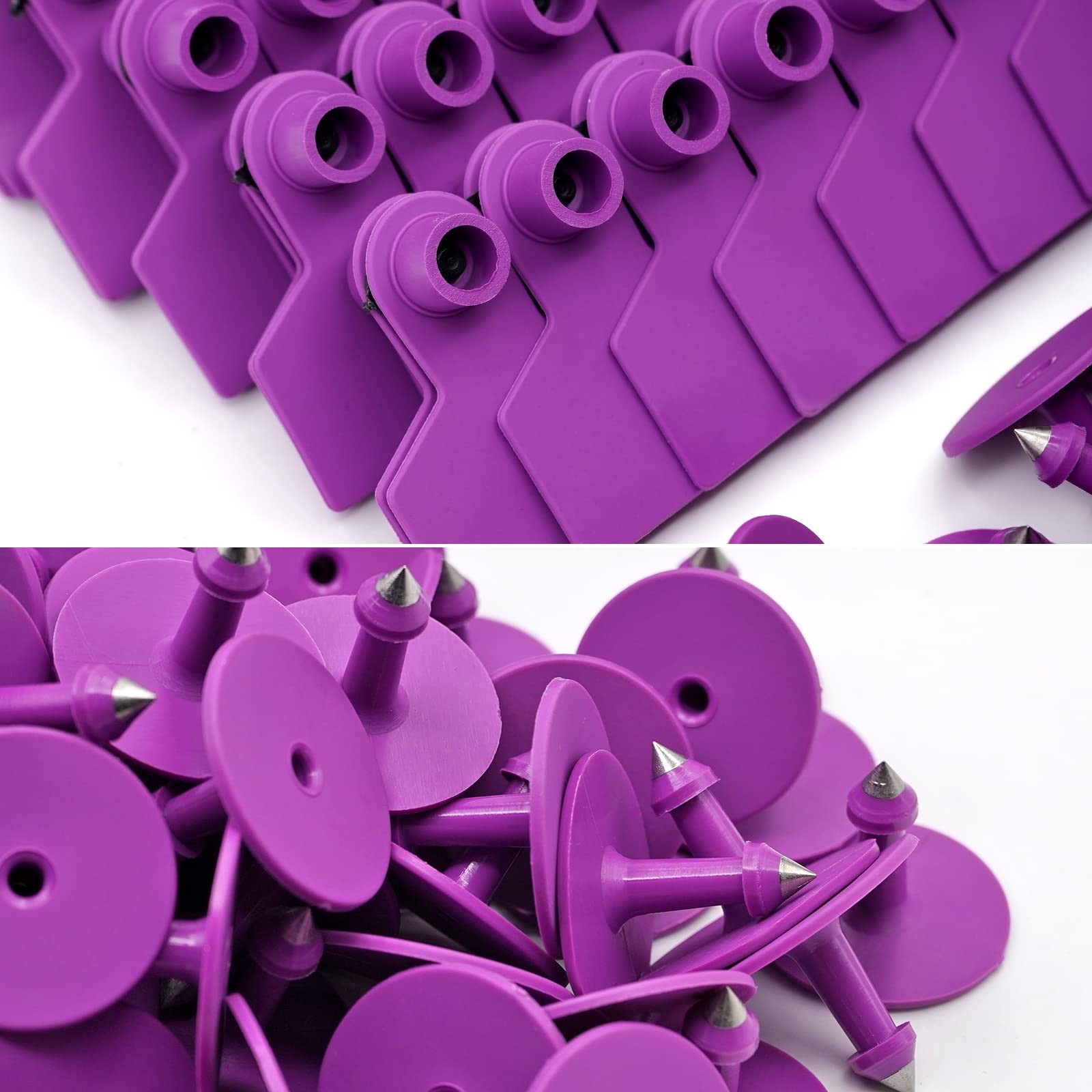 Blank Ear Tags 100 Pieces Livestock Identification Lable Blank Livestock Ear ...