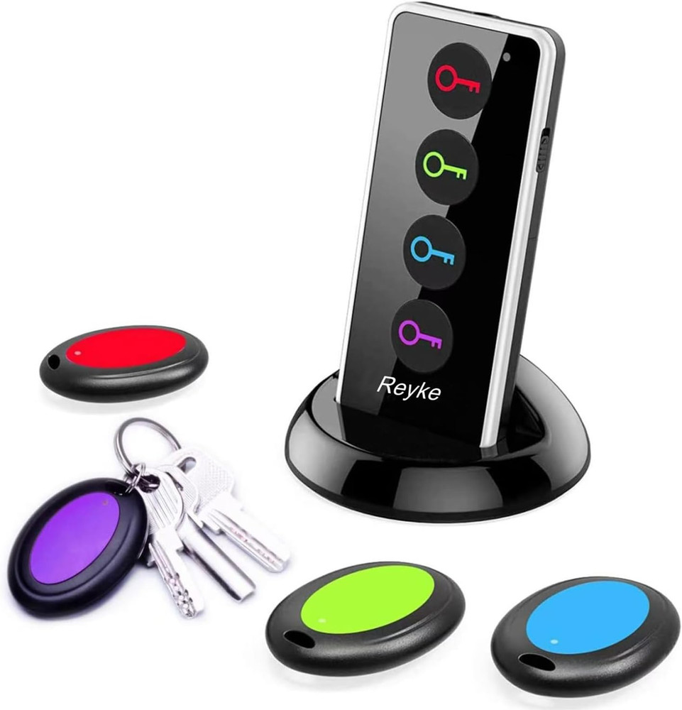 Key Finder & Wireless Tracker Set – 131Ft RF Range, 80dB+ Alert, Includes 1 Tran