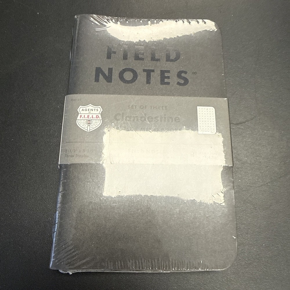 Field Notes  Clandestine  3-Pack NEW Sealed