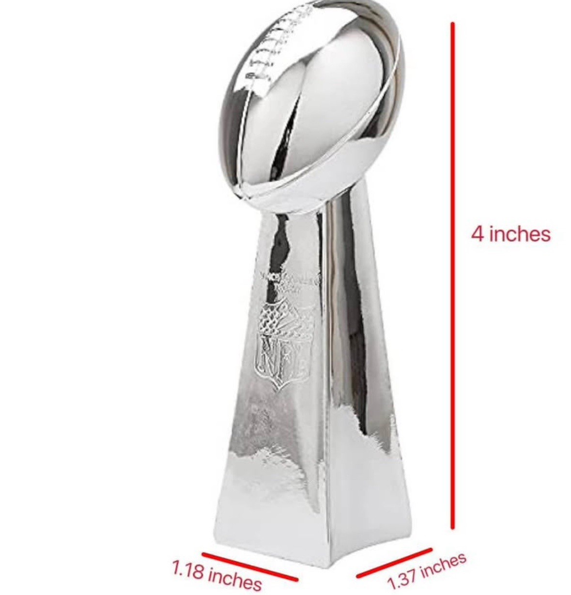 NFL Vince Lombardi Trophy Mini 4” Trophy League Team Sports Football Fantasy