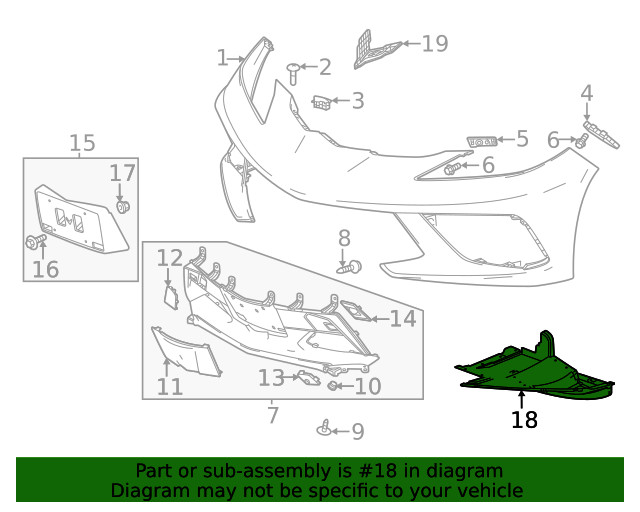 Genuine GM Lower Deflector 84965195
