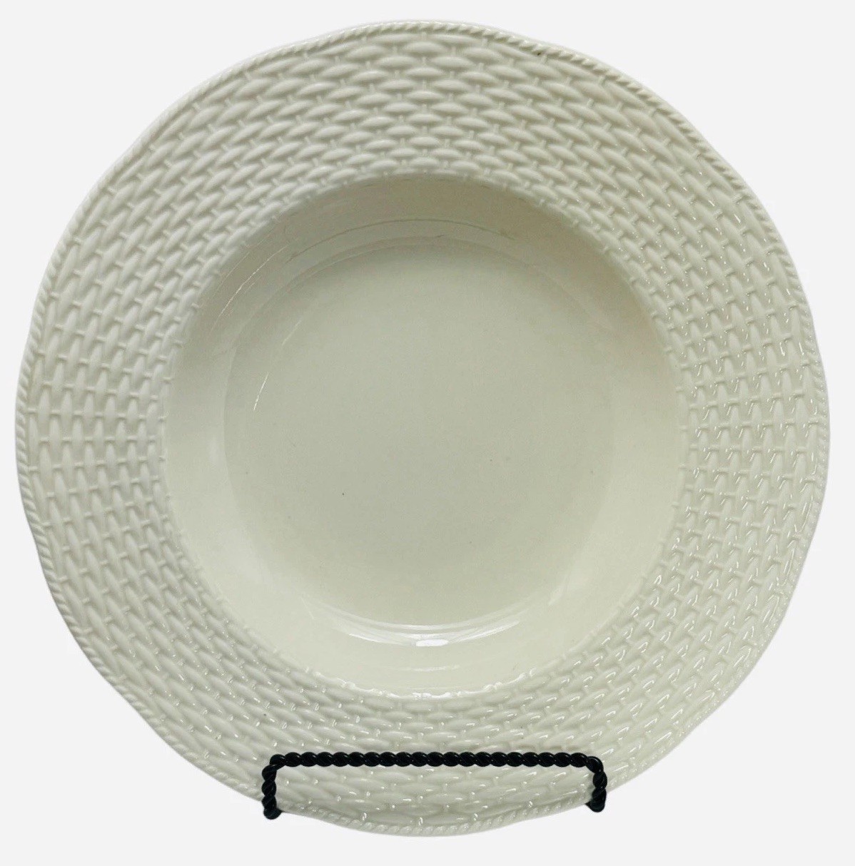 4 Mikasa Country Manor Individual Pasta Bowls 12.5” FF002 Basket Rim