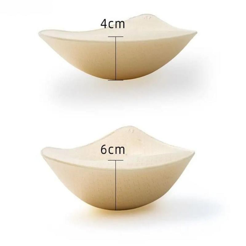 2PCS Thick Latex Bra Pads Push Up Breast Enhancer Removeable Bra Padding Inserts