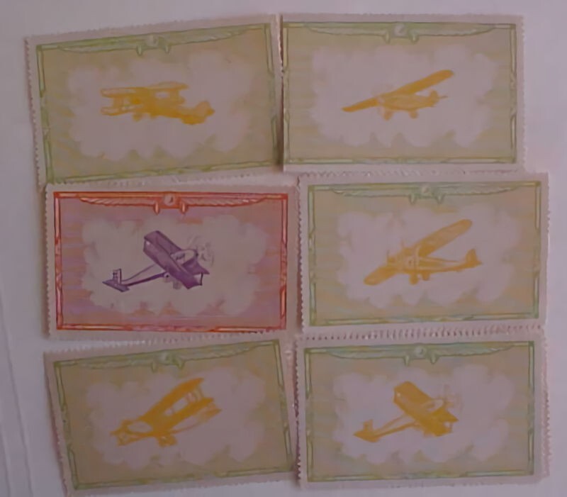 US AIR LABLES MINT MOSTLY LH 6 DIFF