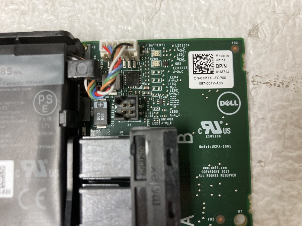 Dell PERC H740P 8Gb PCI-E RAID Controller 01M71J w/battery