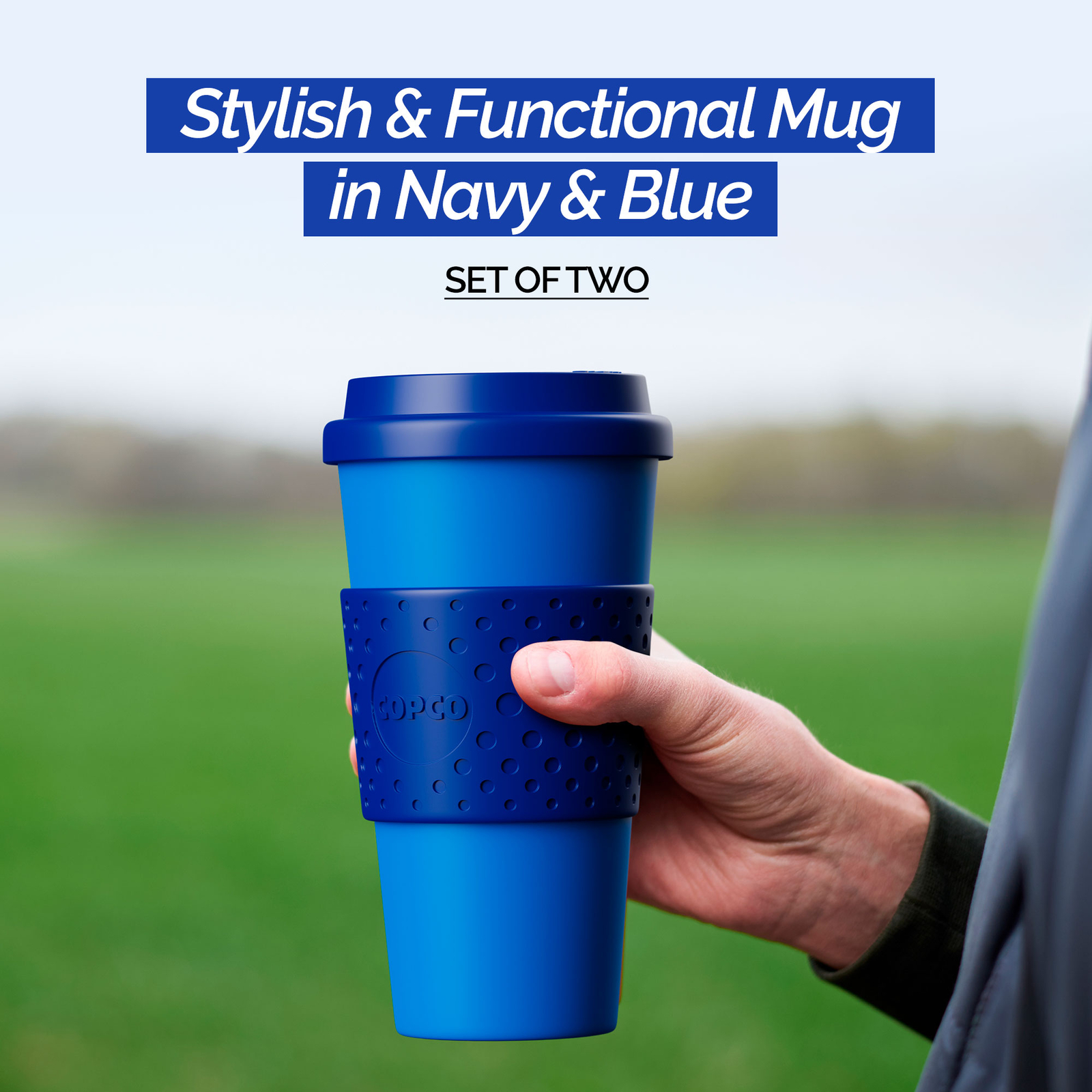 Copco Acadia Travel Mug, Set of 2 - Navy & Blue