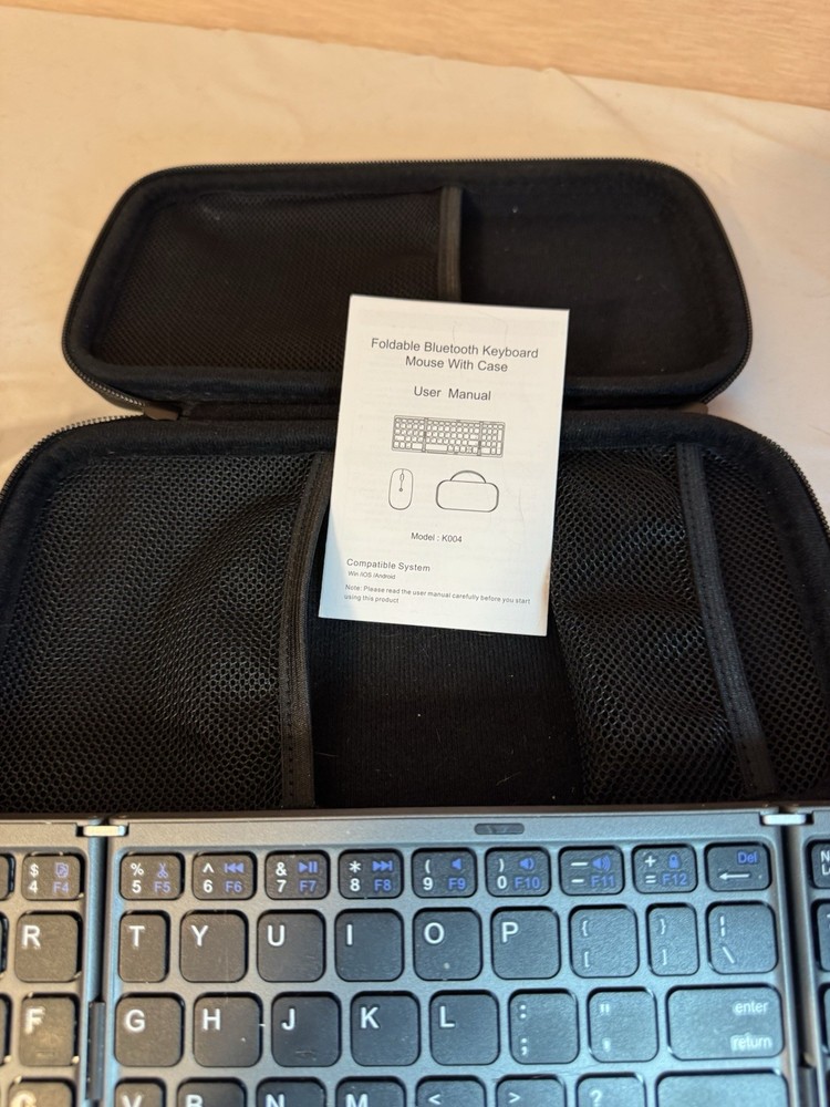 Foldable Bluetooth Keyboard & Mouse Set – Wireless Travel Combo for Laptop/Table