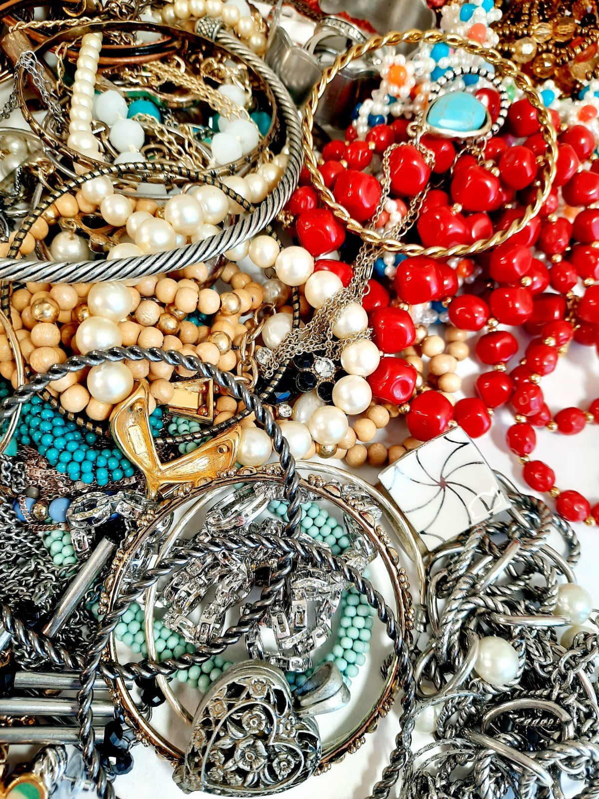 Vtg Modern 1.5Lbs Jewelry Estate Fashion All Wearable Craft Resell