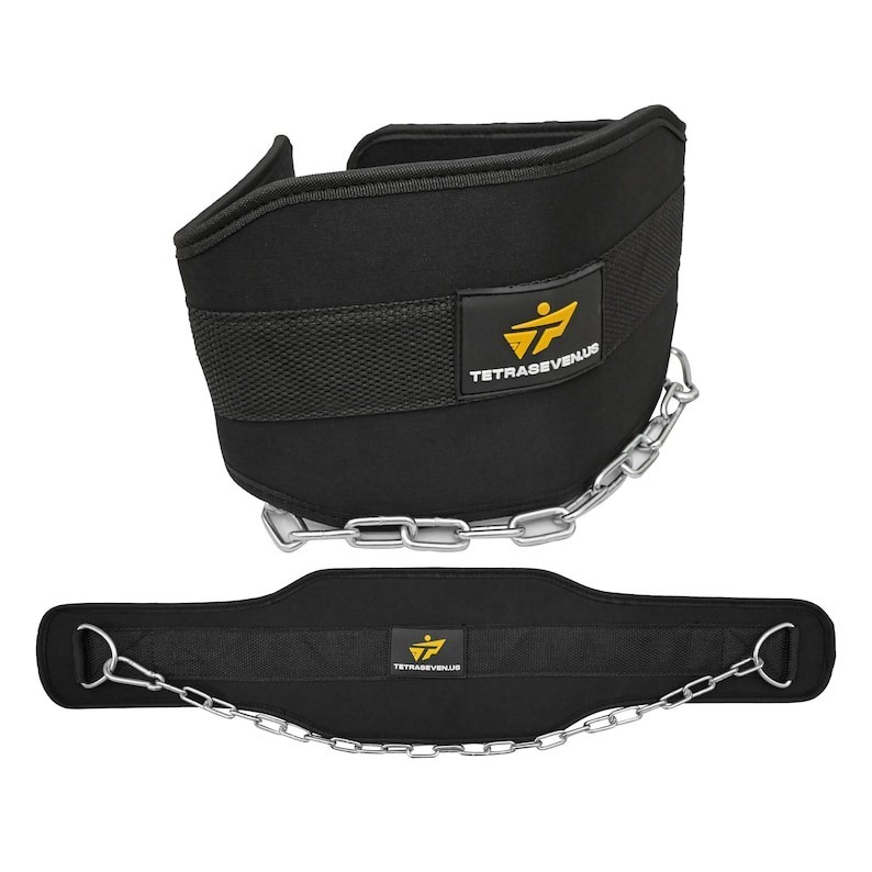 Weightlifting Dip Belt with Steel Chain – For Dips , Pull-Ups