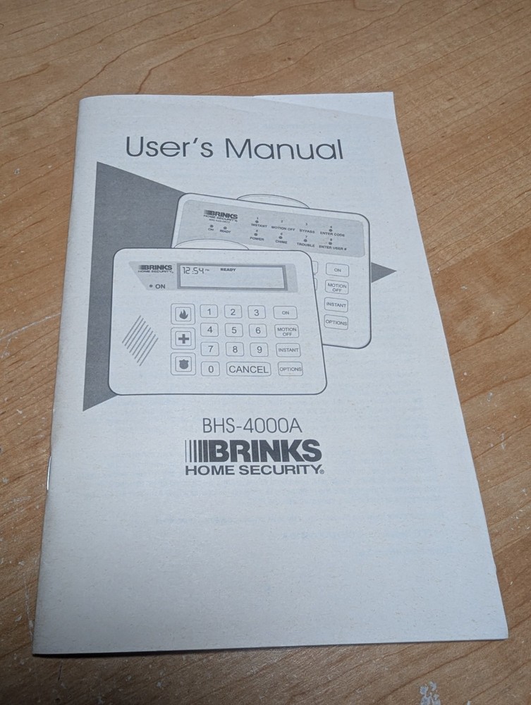 Brinks BHS-4000A user manual in EUC