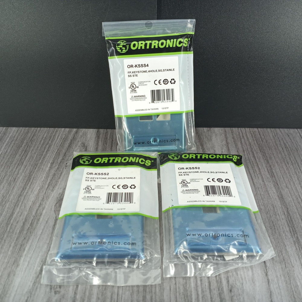 Ortronics FP Keystone Face Plates Lot