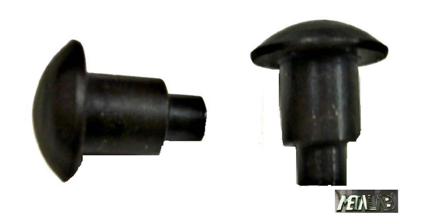 Spur Button Replacement Set Black Steel Sold in Pairs New