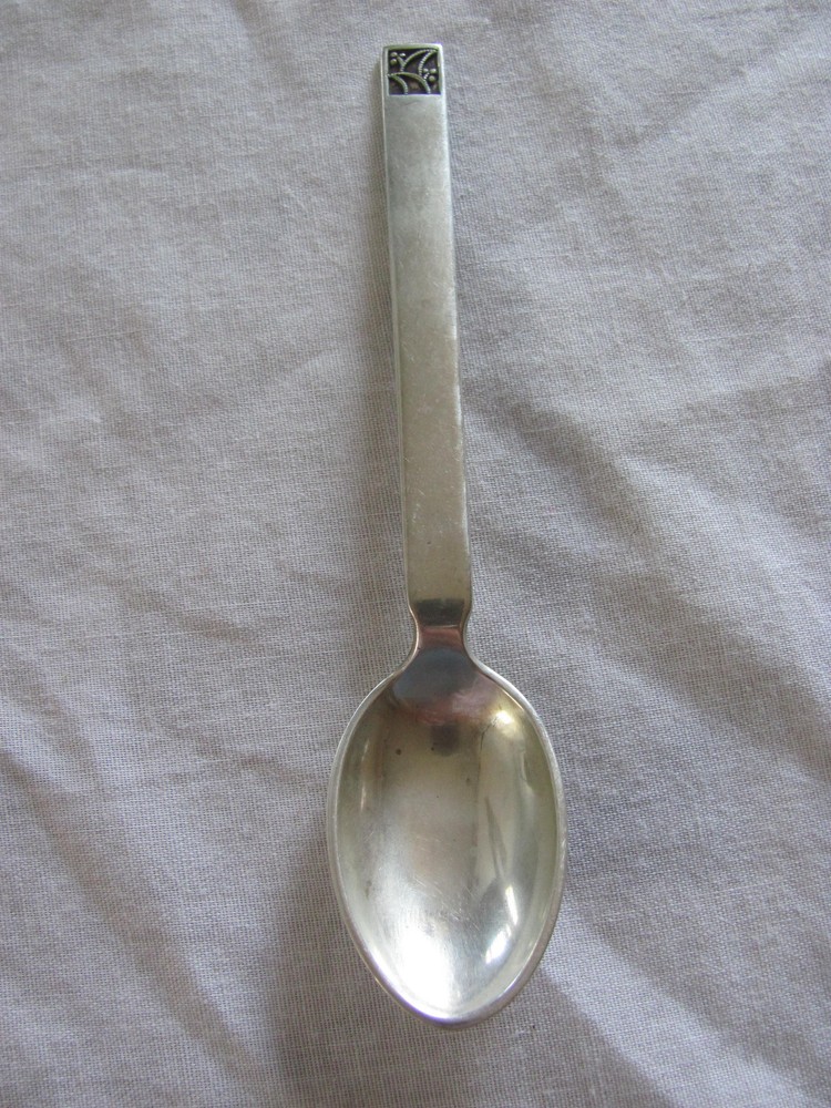 Evald Nielsen Denmark Silver 830 - Pattern #33 - Place Setting Teaspoon