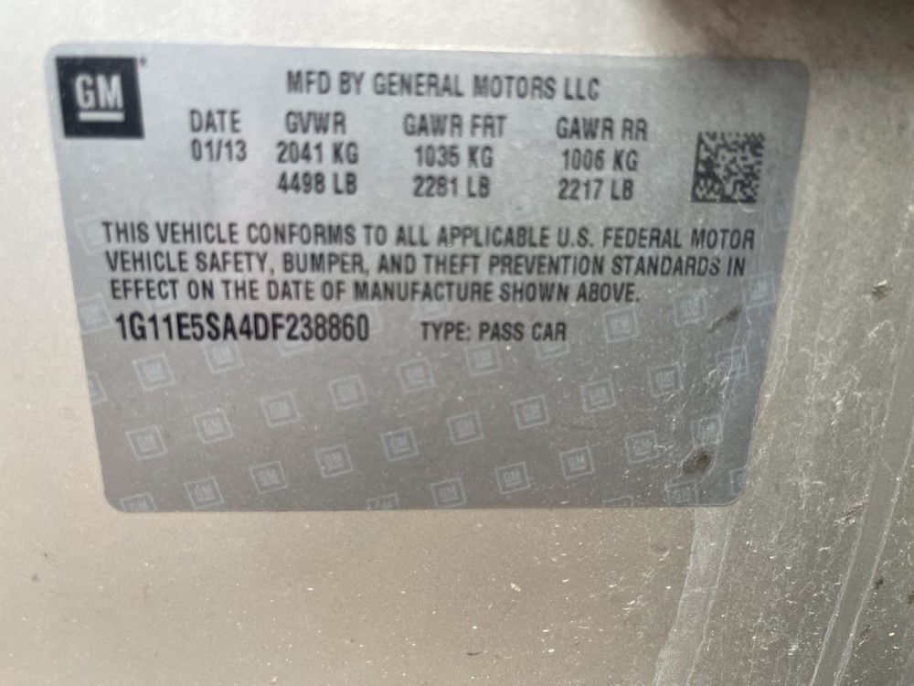 Console Front Floor Without Keyless Ignition Fits 13 MALIBU 985622