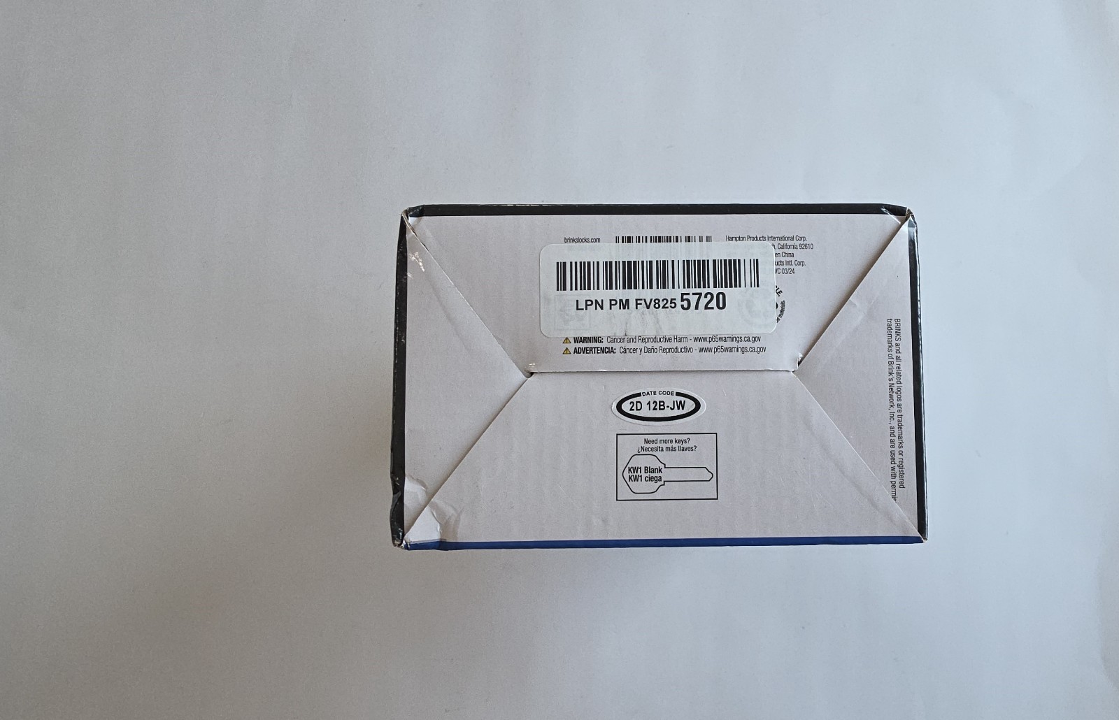 Brinks 4392 Electronic Fingerprint and Keypad Deadbolt - Black