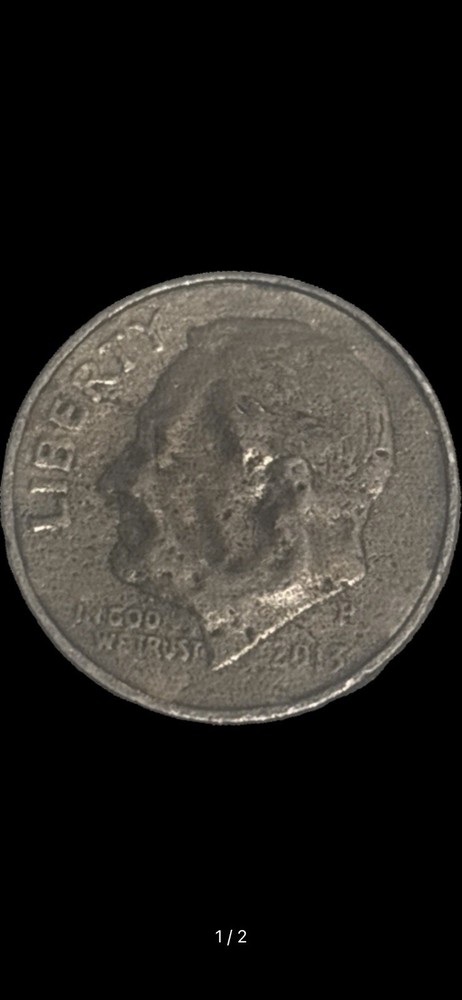 2013 Roosevelt dime error coin