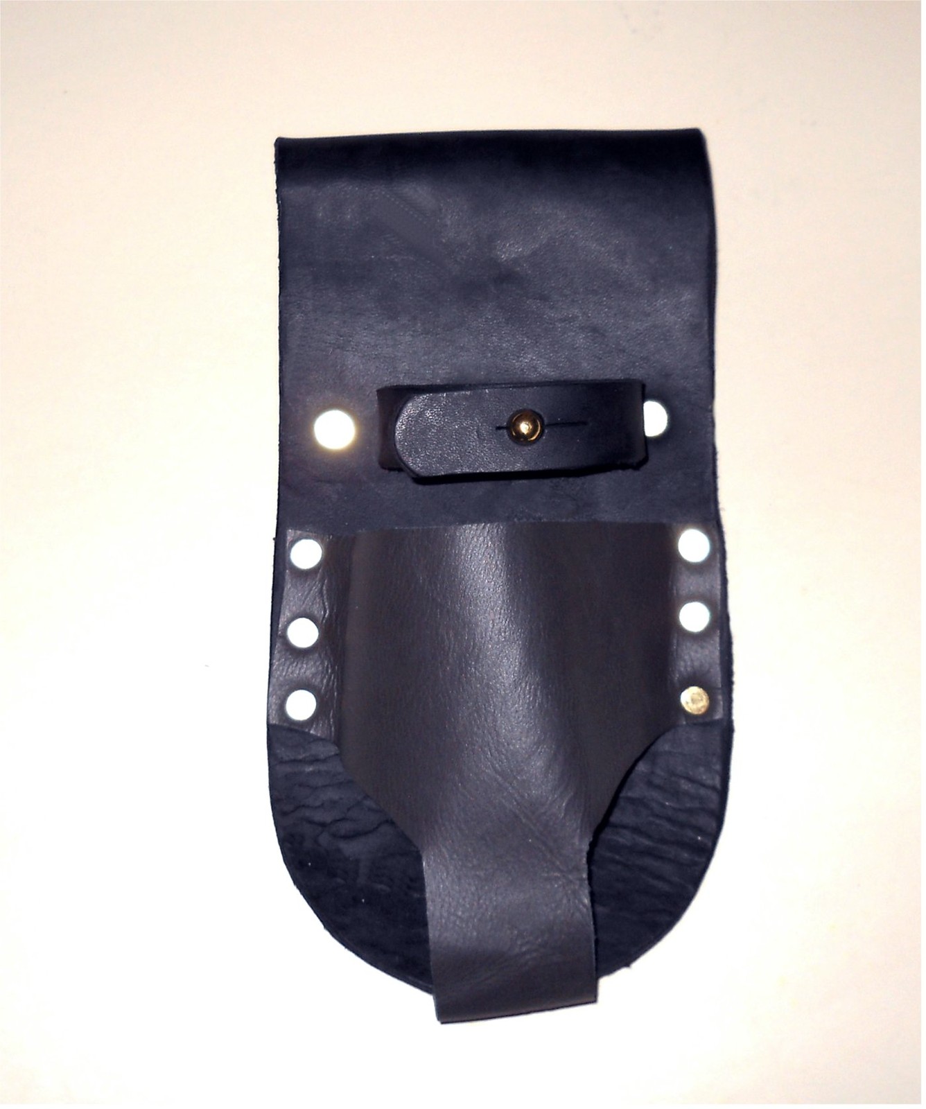 Black Powder Leather Flask Belt Holder (BP) - BLACK - USA Maker