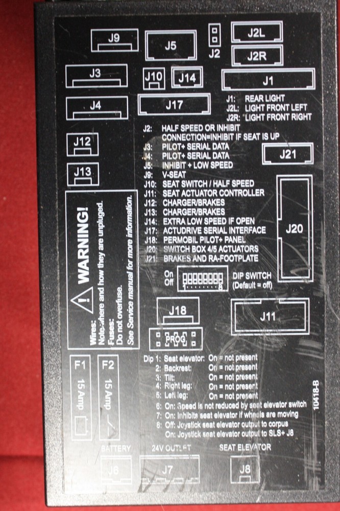 Permobil C400 Wheelchair Advanced Seat Controller Control Module Rev F