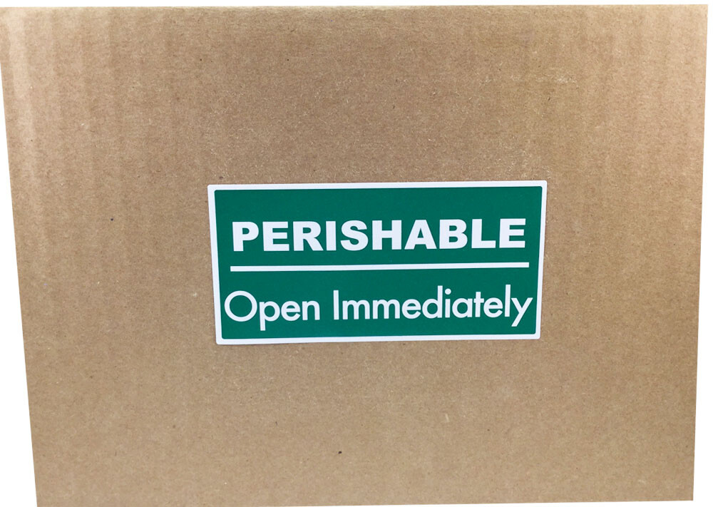 PERISHABLE - Open Immediately Labels | 2 x 4" Inches | 500 Pack