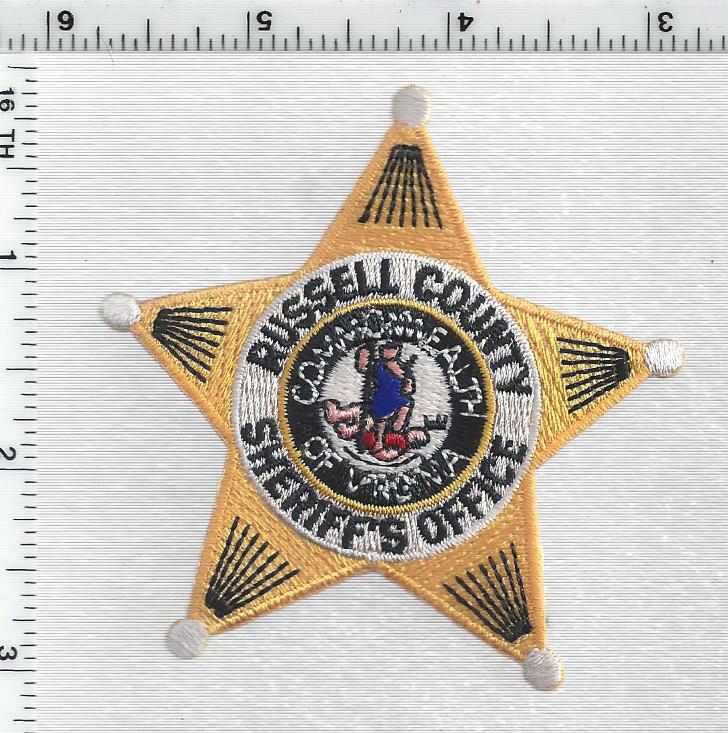 Russell County Sheriff's Dept. (Virginia) 1st Issue Cap/Hat Patch